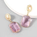 Wholesale Alloy Resin Square Earrings JDC-ES-JL707 Earrings ?鹄? Wholesale Jewelry JoyasDeChina Joyas De China