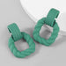 Wholesale Alloy Resin Square Earrings JDC-ES-JL761 Earrings 氿乐 green Wholesale Jewelry JoyasDeChina Joyas De China