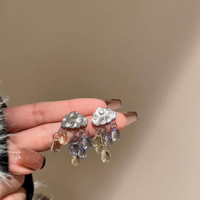 Wholesale Alloy Resin Tassel Earrings JDC-ES-BY184 Earrings 宝钰 A Wholesale Jewelry JoyasDeChina Joyas De China