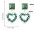 Wholesale alloy resin transparent heart-shaped earrings JDC-ES-JL-001colored rhinestones Earrings ?鹄? Wholesale Jewelry JoyasDeChina Joyas De China