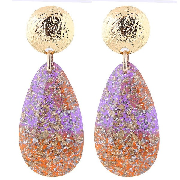 Bulk Jewelry Wholesale alloy resin water drop earrings JDC-ES-wy037 Wholesale factory from China YIWU China