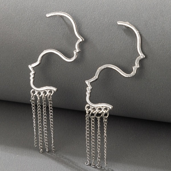Wholesale alloy retro face head earrings JDC-ES-C162 Earrings JoyasDeChina Wholesale Jewelry JoyasDeChina Joyas De China