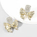 Wholesale Alloy Rhinestone Bow Earrings JDC-ES-JL708colored rhinestones Earrings ?鹄? gold Wholesale Jewelry JoyasDeChina Joyas De China