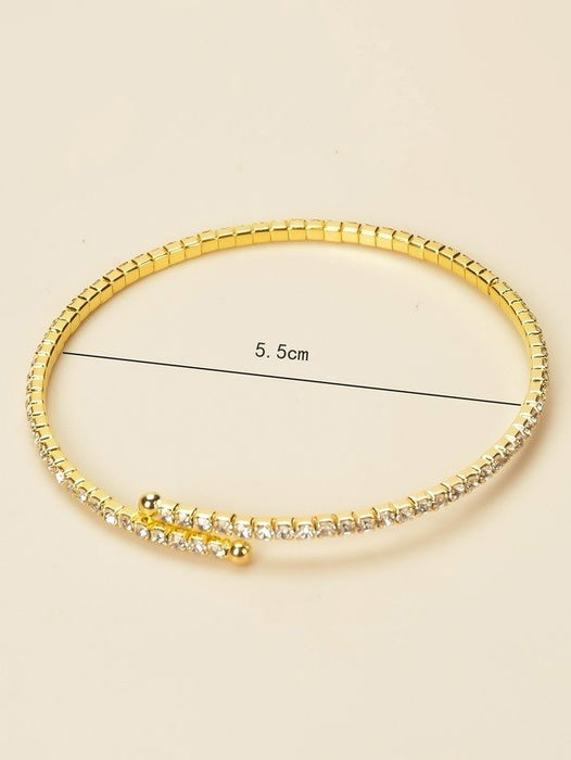 Wholesale alloy rhinestone bracele JDC-BT-Bis002 Bracelet 碧莎 Wholesale Jewelry JoyasDeChina Joyas De China