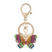 Wholesale Alloy Rhinestone Butterfly Keychain JDC-KC-JL008 Keychains 氿乐 Wholesale Jewelry JoyasDeChina Joyas De China