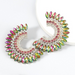 Wholesale Alloy Rhinestone C Shape Earrings JDC-ES-JL908 Earrings 氿乐 color Wholesale Jewelry JoyasDeChina Joyas De China