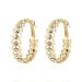 Wholesale alloy Rhinestone C-shaped earrings JDC-ES-TC150 Earrings JoyasDeChina Wholesale Jewelry JoyasDeChina Joyas De China