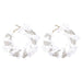 Wholesale alloy rhinestone cloth round earrings JDC-ES-JL728 Earrings 氿乐 Wholesale Jewelry JoyasDeChina Joyas De China