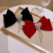 Wholesale alloy rhinestone cloth tassel bow Hair Clips JDC-HC-BY006 Hair Clips 宝钰 Wholesale Jewelry JoyasDeChina Joyas De China