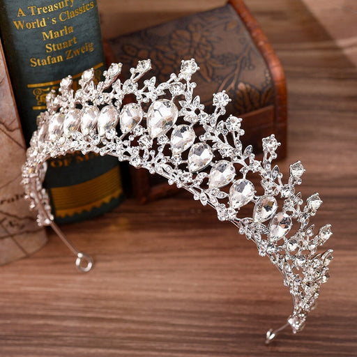 Wholesale Alloy Rhinestone Crystal Bridal Crown Headband JDC-HD-ZuanG002 Headband 钻岗 Wholesale Jewelry JoyasDeChina Joyas De China