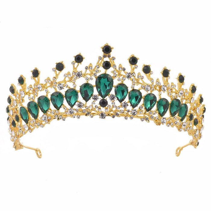 Wholesale Alloy Rhinestone Crystal Bridal Crown Headband JDC-HD-ZuanG002 Headband 钻岗 Wholesale Jewelry JoyasDeChina Joyas De China
