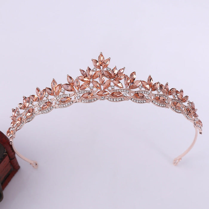 Wholesale Alloy Rhinestone Crystal Bridal Crown Headband JDC-HD-ZuanG003 Headband 钻岗 Wholesale Jewelry JoyasDeChina Joyas De China