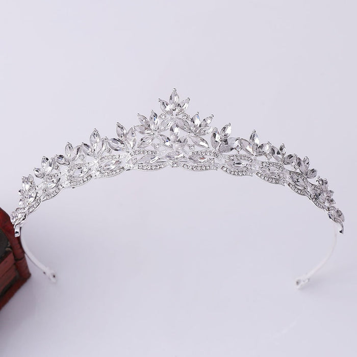 Wholesale Alloy Rhinestone Crystal Bridal Crown Headband JDC-HD-ZuanG003 Headband 钻岗 Wholesale Jewelry JoyasDeChina Joyas De China