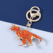 Wholesale Alloy Rhinestone Dinosaur Keychain JDC-KC-JL001 Keychains 氿乐 orange Wholesale Jewelry JoyasDeChina Joyas De China