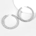 Wholesale Alloy Rhinestone Earrings JDC-ES-JL888 Earrings 氿乐 silver Wholesale Jewelry JoyasDeChina Joyas De China
