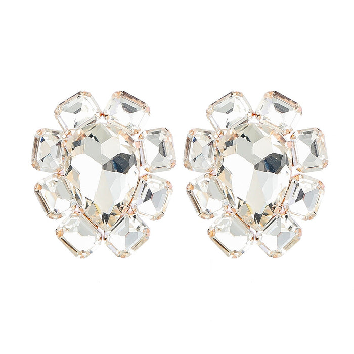 Wholesale Alloy Rhinestone Earrings JDC-ES-JL943 Earrings 氿乐 gold Wholesale Jewelry JoyasDeChina Joyas De China