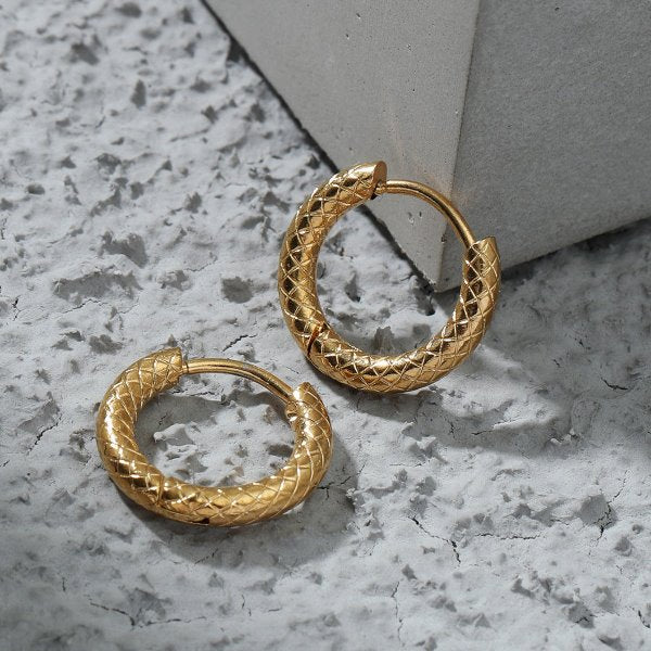 Wholesale alloy Rhinestone earrings JDC-ES-MiMeng014 Earrings 米萌 gold Wholesale Jewelry JoyasDeChina Joyas De China