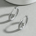Wholesale alloy Rhinestone earrings JDC-ES-MiMeng014 Earrings 米萌 silver Wholesale Jewelry JoyasDeChina Joyas De China