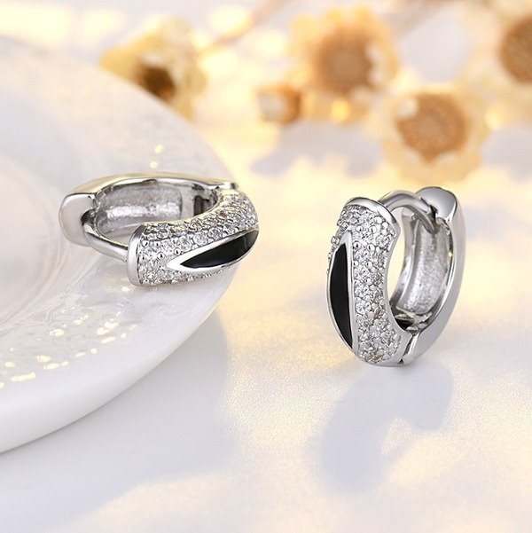 Wholesale alloy Rhinestone earrings JDC-ES-QLX058 Earrings 巧兰轩 Wholesale Jewelry JoyasDeChina Joyas De China
