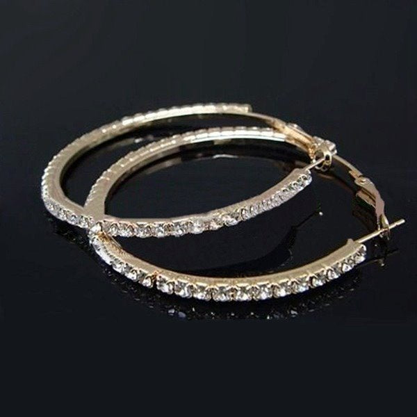 Wholesale Alloy Rhinestone Earrings JDC-ES-SongS003 Earrings 松升 3cm Wholesale Jewelry JoyasDeChina Joyas De China