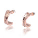 Wholesale alloy Rhinestone earrings JDC-ES-xingl013 Earrings 星鸾 Rose Gold Wholesale Jewelry JoyasDeChina Joyas De China