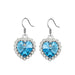 Wholesale alloy Rhinestone earrings JDC-ES-YinX005 Earrings 伊杏 blue-1 Wholesale Jewelry JoyasDeChina Joyas De China