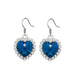 Wholesale alloy Rhinestone earrings JDC-ES-YinX005 Earrings 伊杏 blue-2 Wholesale Jewelry JoyasDeChina Joyas De China