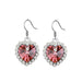 Wholesale alloy Rhinestone earrings JDC-ES-YinX005 Earrings 伊杏 red Wholesale Jewelry JoyasDeChina Joyas De China