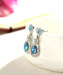 Wholesale alloy Rhinestone earrings JDC-ES-YinX006 Earrings 伊杏 blue Wholesale Jewelry JoyasDeChina Joyas De China
