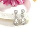 Wholesale alloy Rhinestone earrings JDC-ES-YinX006 Earrings 伊杏 red Wholesale Jewelry JoyasDeChina Joyas De China