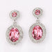 Wholesale alloy Rhinestone earrings JDC-ES-YinX007 Earrings 伊杏 rose Wholesale Jewelry JoyasDeChina Joyas De China