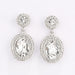 Wholesale alloy Rhinestone earrings JDC-ES-YinX007 Earrings 伊杏 white Wholesale Jewelry JoyasDeChina Joyas De China