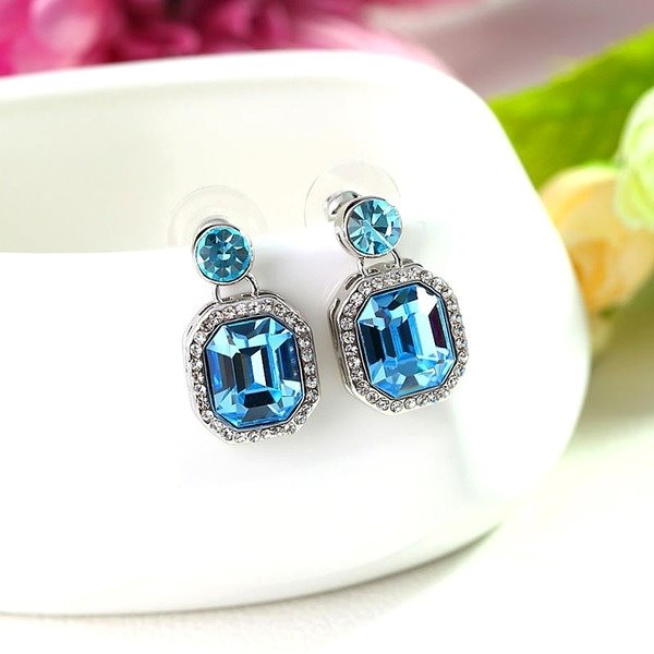 Wholesale alloy Rhinestone earrings JDC-ES-YinX011 Earrings 伊杏 Wholesale Jewelry JoyasDeChina Joyas De China