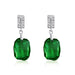Wholesale alloy Rhinestone earrings JDC-ES-YinX012 Earrings 伊杏 green Wholesale Jewelry JoyasDeChina Joyas De China