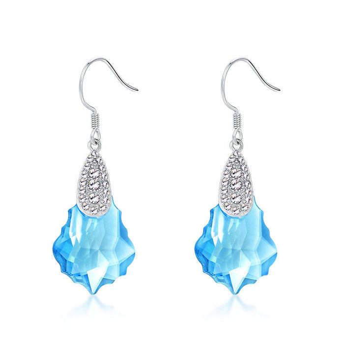 Wholesale alloy Rhinestone earrings JDC-ES-YinX014 Earrings 伊杏 pink-2 Wholesale Jewelry JoyasDeChina Joyas De China