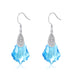Wholesale alloy Rhinestone earrings JDC-ES-YinX014 Earrings 伊杏 pink-2 Wholesale Jewelry JoyasDeChina Joyas De China