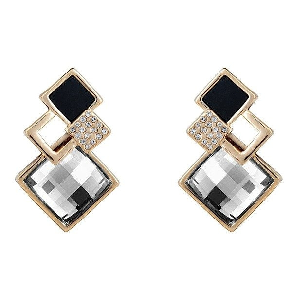 Wholesale alloy Rhinestone earrings JDC-ES-YinX018 Earrings 伊杏 Wholesale Jewelry JoyasDeChina Joyas De China
