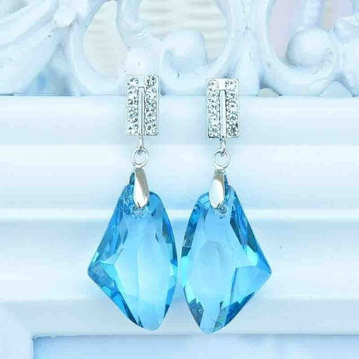 Wholesale alloy Rhinestone earrings JDC-ES-YinX026 Earrings 伊杏 Wholesale Jewelry JoyasDeChina Joyas De China