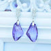 Wholesale alloy Rhinestone earrings JDC-ES-YinX026 Earrings 伊杏 purple Wholesale Jewelry JoyasDeChina Joyas De China