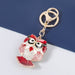Wholesale Alloy Rhinestone Enamel Owl Keychain JDC-KC-JL010 Keychains 氿乐 red Wholesale Jewelry JoyasDeChina Joyas De China