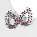 Wholesale Alloy Rhinestone Geometric Earrings JDC-ES-JL695colored rhinestones Earrings ?鹄? color Wholesale Jewelry JoyasDeChina Joyas De China