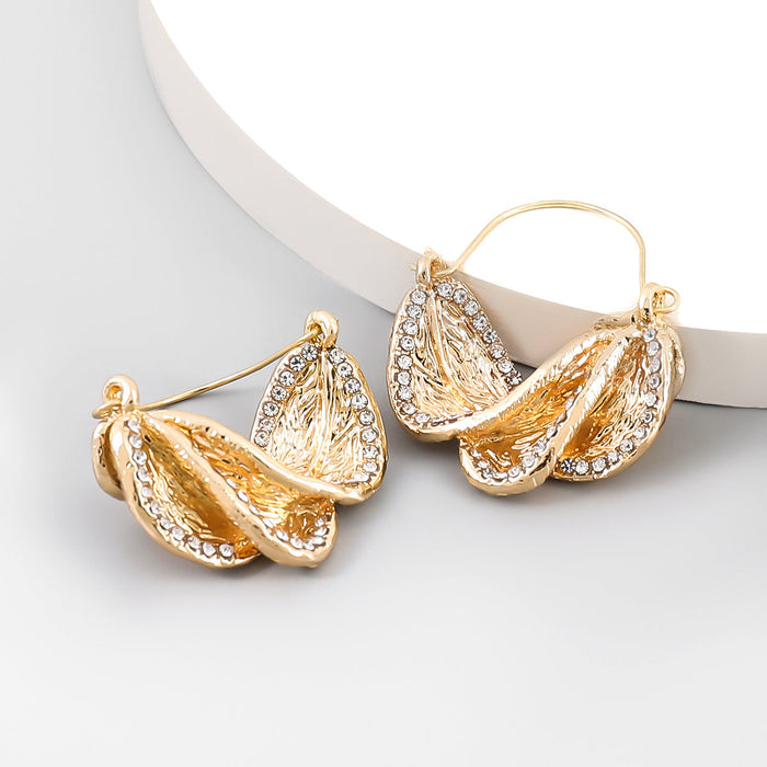 Wholesale Alloy Rhinestone Geometric Earrings JDC-ES-JL792 Earrings 氿乐 gold Wholesale Jewelry JoyasDeChina Joyas De China