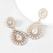 Wholesale Alloy Rhinestone Geometric Earrings JDC-ES-JL810 Earrings 氿乐 white Wholesale Jewelry JoyasDeChina Joyas De China