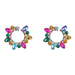 Wholesale Alloy Rhinestone Geometric Floral Earrings JDC-ES-JL881 Earrings 氿乐 Wholesale Jewelry JoyasDeChina Joyas De China