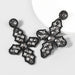 Wholesale Alloy Rhinestone Glass Diamond Cross Earrings JDC-ES-JL-010 Earrings ?鹄? black Wholesale Jewelry JoyasDeChina Joyas De China