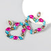 Wholesale Alloy Rhinestone Glass Diamond Earrings JDC-ES-JL-014colored rhinestones Earrings ?鹄? Wholesale Jewelry JoyasDeChina Joyas De China