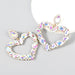 Wholesale Alloy Rhinestone Glass Diamond Earrings JDC-ES-JL-014colored rhinestones Earrings ?鹄? AB color Wholesale Jewelry JoyasDeChina Joyas De China