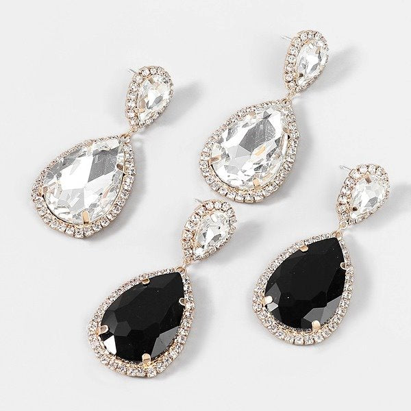 Wholesale Alloy Rhinestone Glass Diamond Earrings JDC-ES-JL-022colored rhinestones Earrings ?鹄? Wholesale Jewelry JoyasDeChina Joyas De China