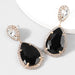 Wholesale Alloy Rhinestone Glass Diamond Earrings JDC-ES-JL-022colored rhinestones Earrings ?鹄? black Wholesale Jewelry JoyasDeChina Joyas De China