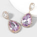 Wholesale Alloy Rhinestone Glass Diamond Earrings JDC-ES-JL-022colored rhinestones Earrings ?鹄? purple Wholesale Jewelry JoyasDeChina Joyas De China
